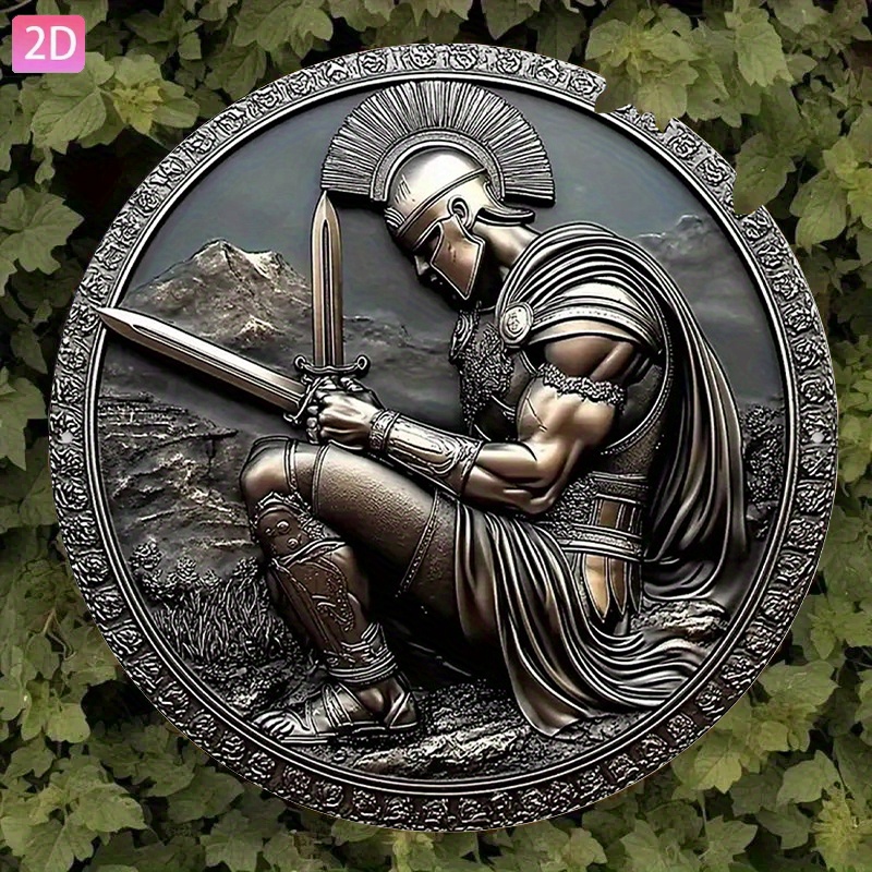Sword Round Aluminum Wall Art  – Home Decor Garden Bewertung und Preis