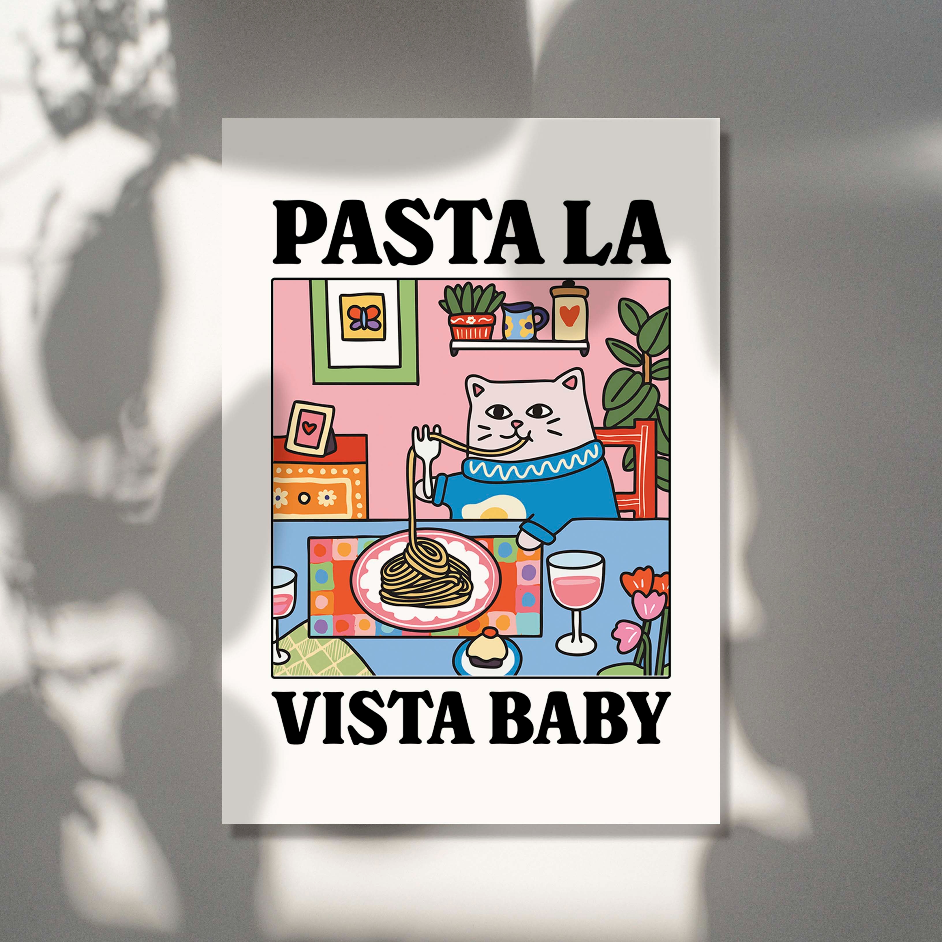 Pasta La Vista Baby Cartoon Ca – Home Decor Cat Bewertung und Preis