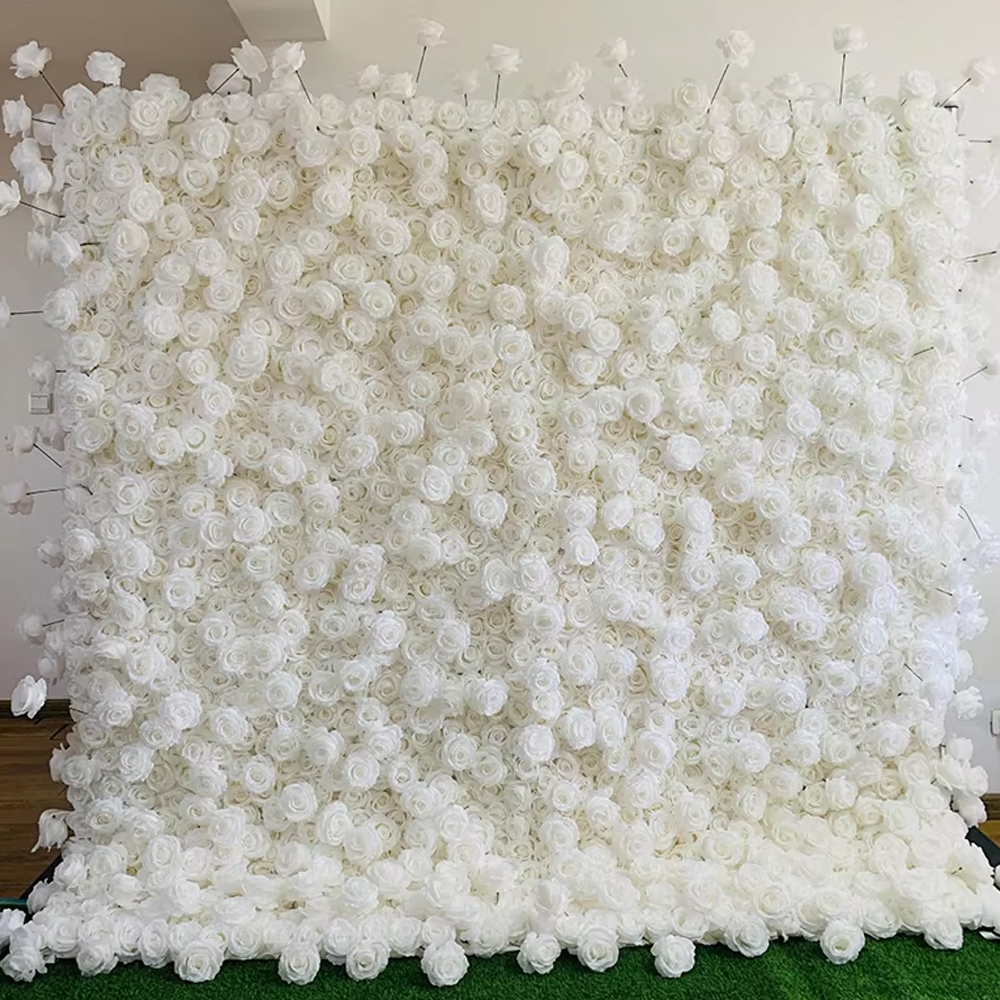 Uflower 3D White Rose Cloth Cu – Home Decor Event Bewertung und Preis