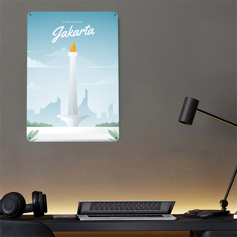 Jakarta Indonesia Tinplate Pos – Home Decor Jakarta Bewertung und Preis