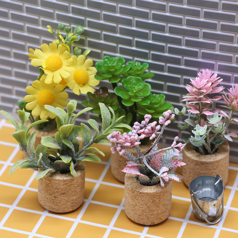 🛒1:12 Dollhouse Simulation Flo – Home Decor Garden Bewertung und Preis