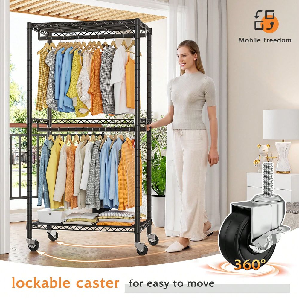 Heavy Duty Adjustable Metal Cl – Home Decor On Wheels Bewertung und Preis