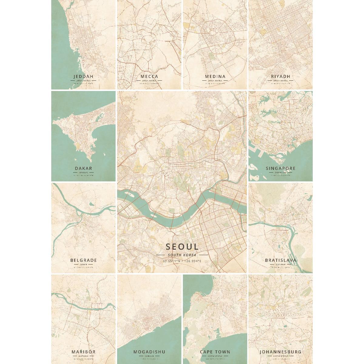 Jeddah Saudi Arabia City Map P – Home Decor Jeddah Bewertung und Preis