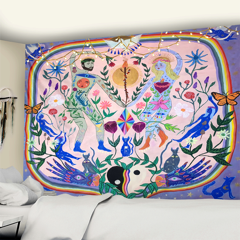 Plant Boy Girl Tapestry Wall H – Home Decor Hippie Bewertung und Preis