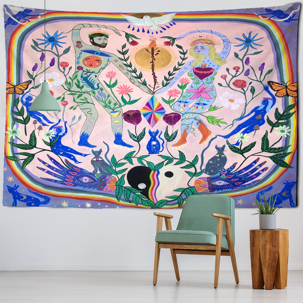 Plant Boy Girl Tapestry Wall H – Home Decor Hippie Bewertung und Preis