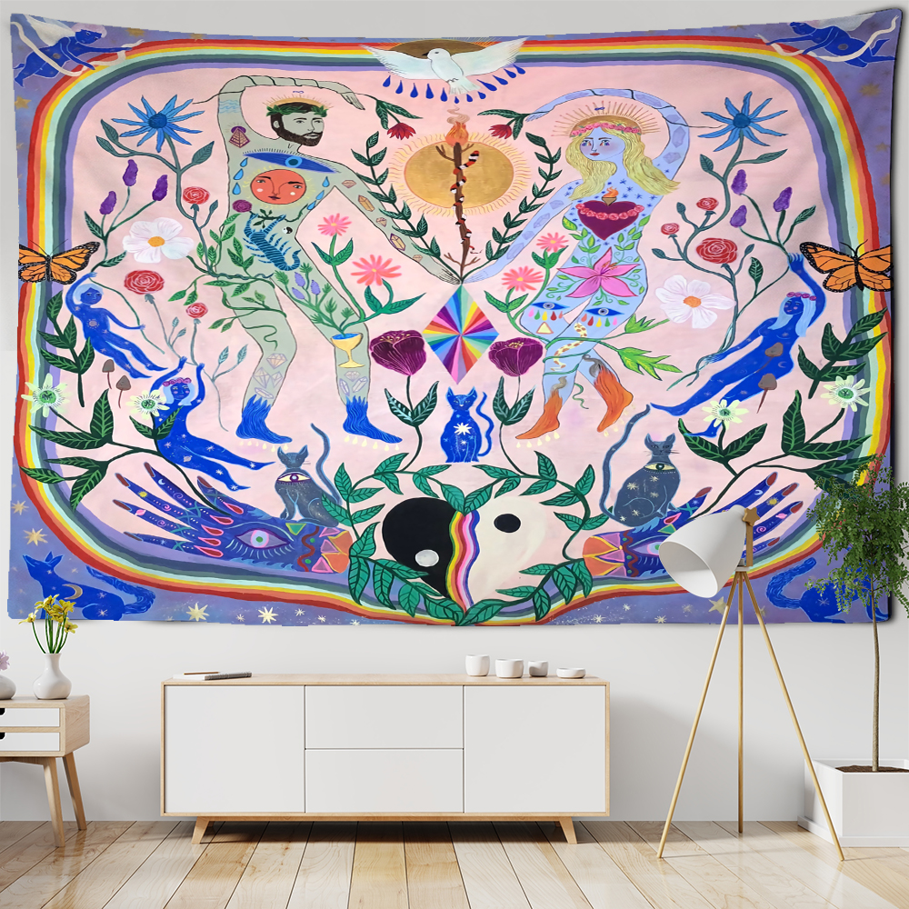 Plant Boy Girl Tapestry Wall H – Home Decor Hippie Bewertung und Preis