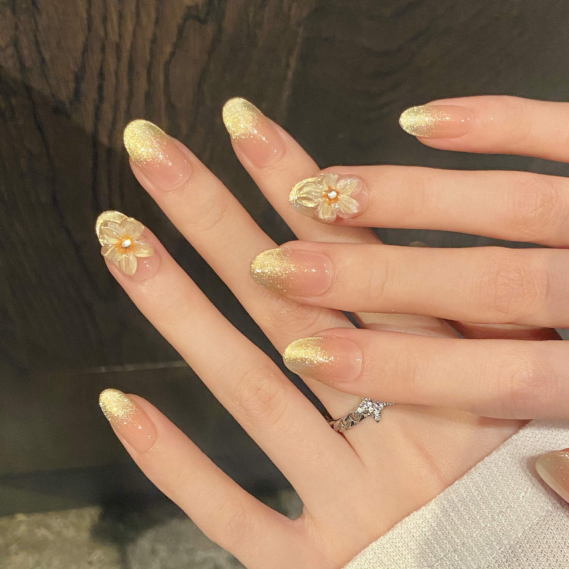 10pcs Handmade Press on Nails  – Home Decor Yellow Bewertung und Preis