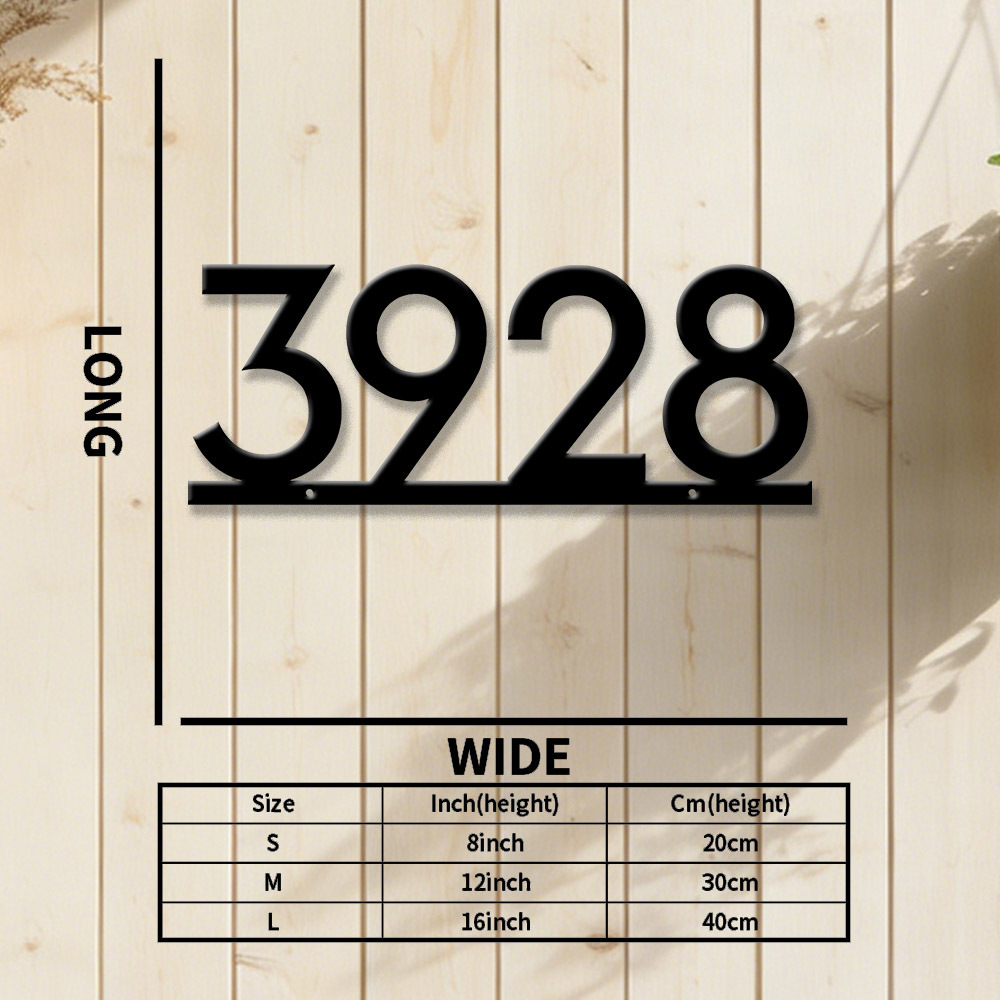 Custom Metal House Number Sign – Home Decor Nearby Bewertung und Preis