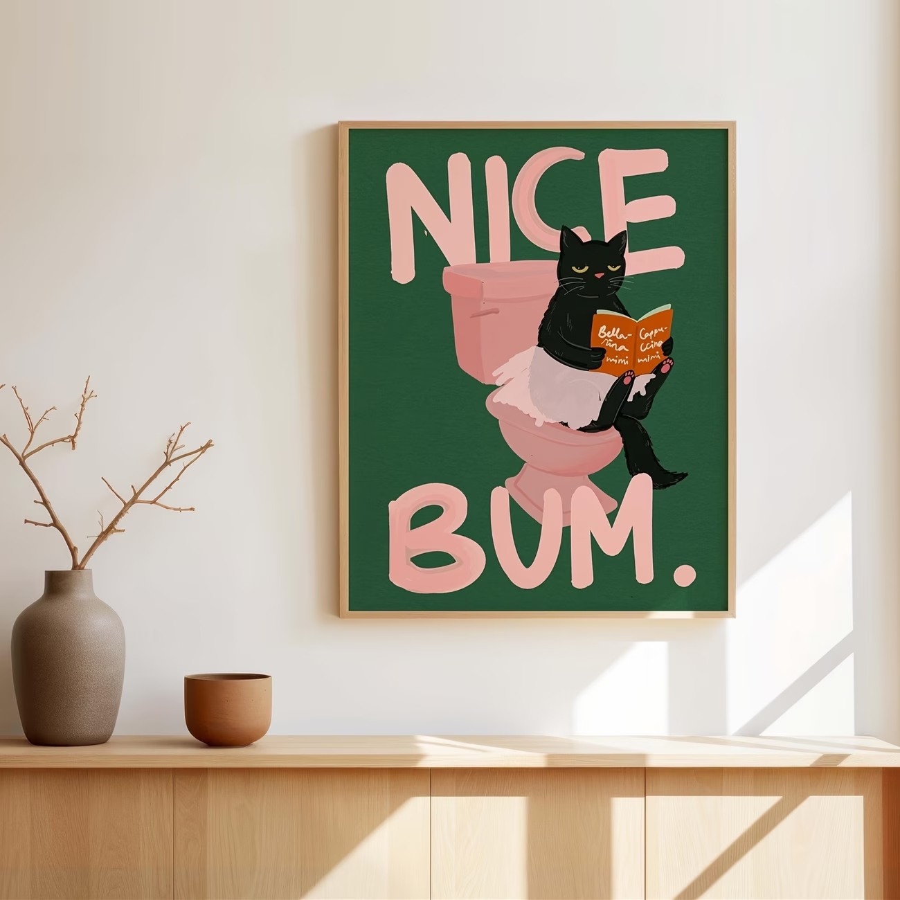 Modern Nice Bum Black Cat Wall – Home Decor Cat Bewertung und Preis
