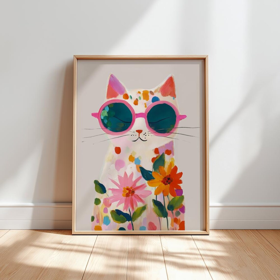 “Colorful Boho Cat Wall Art: P – Geometric Wall Art Bewertung und Preis