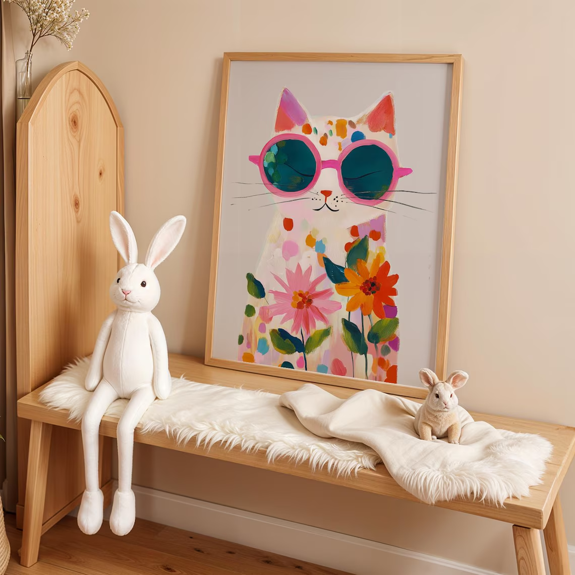 “Colorful Boho Cat Wall Art: P – Geometric Wall Art Bewertung und Preis
