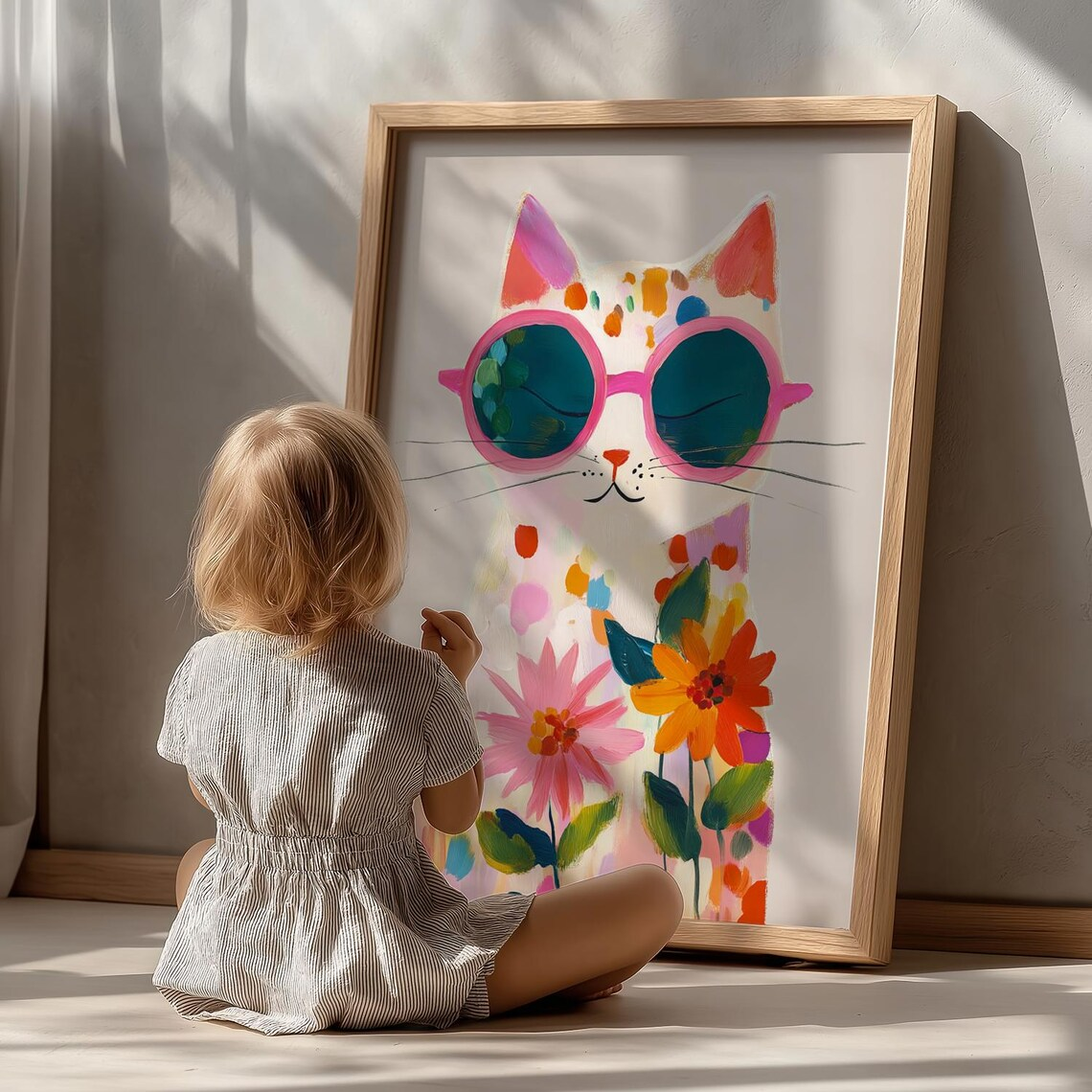 “Colorful Boho Cat Wall Art: P – Geometric Wall Art Bewertung und Preis