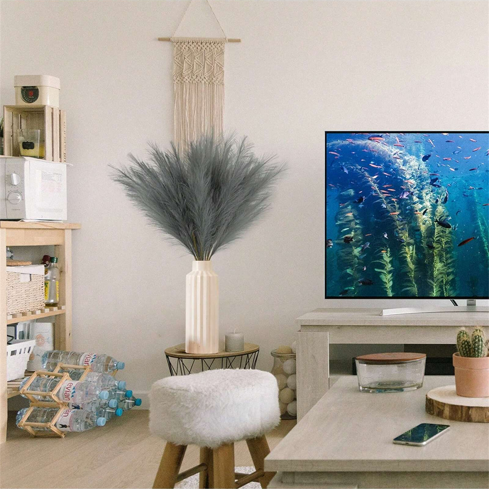 5/10/20pcs Grey Artificial Ree – Pampas Grass Decor Bewertung und Preis