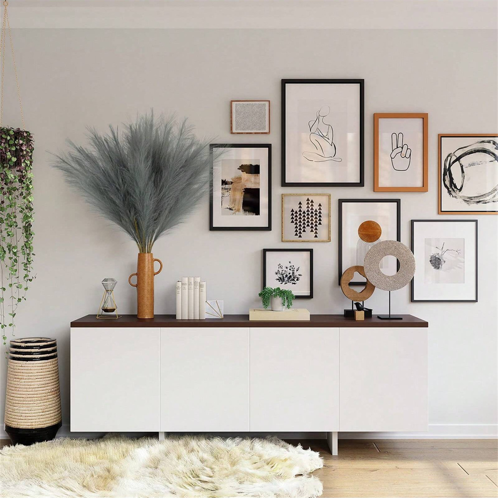 5/10/20pcs Grey Artificial Ree – Pampas Grass Decor Bewertung und Preis