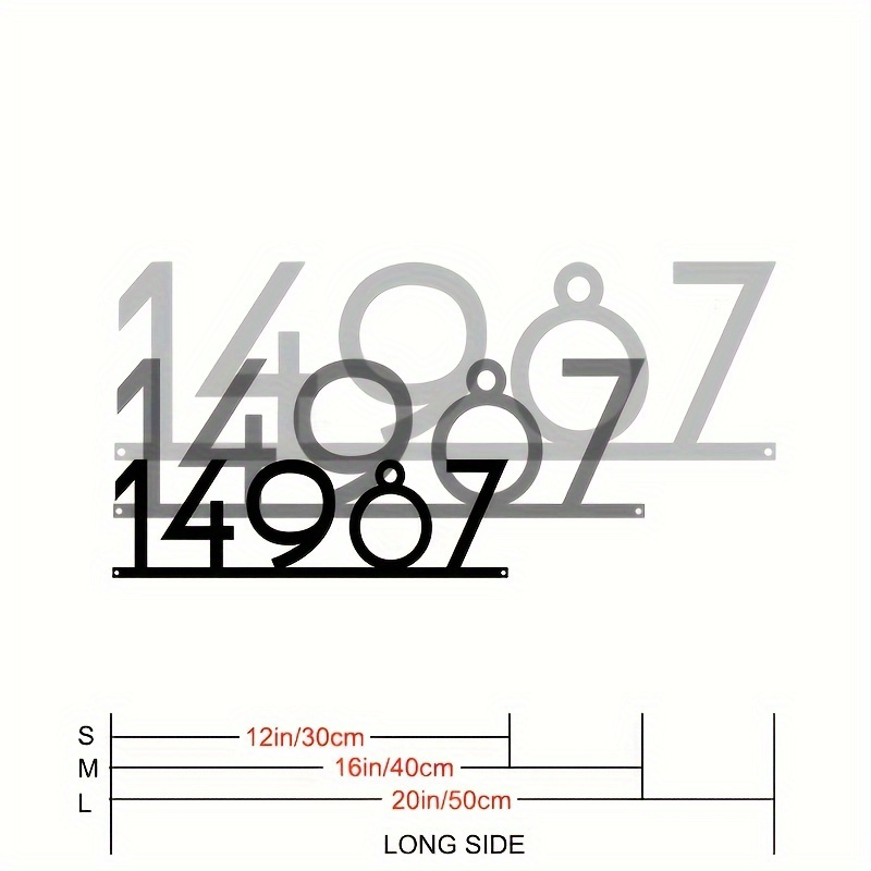 Custom Metal Address Number Si – Home Decor Nearby Bewertung und Preis
