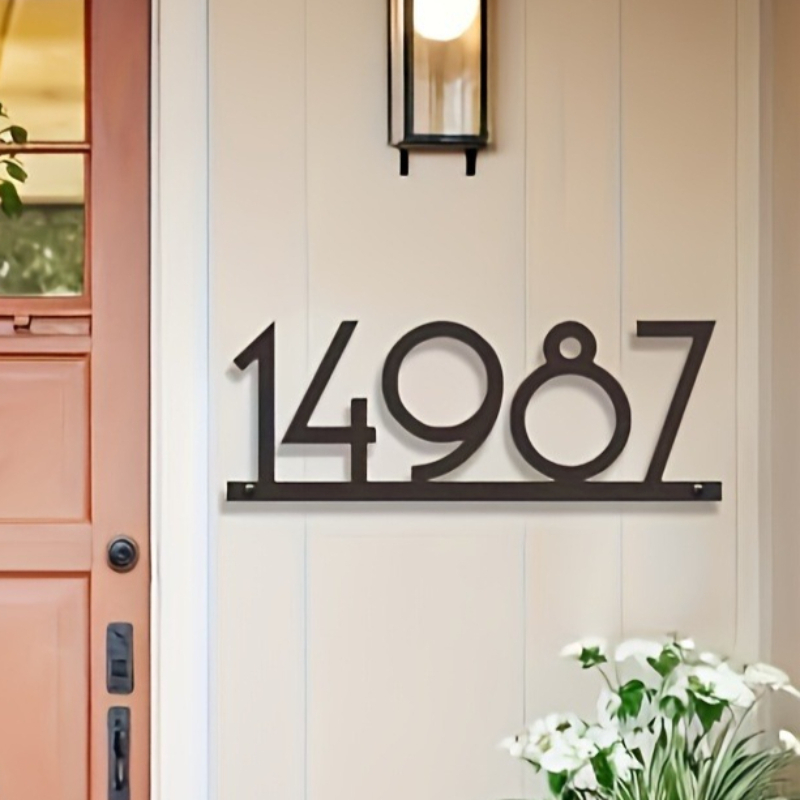 Custom Metal Address Number Si – Home Decor Nearby Bewertung und Preis