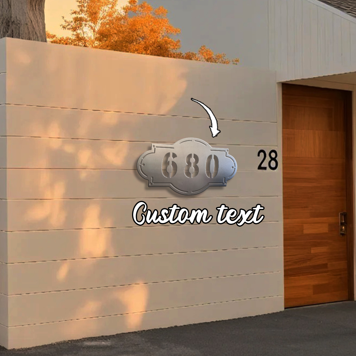 1pc Custom Number Metal Wall D – Home Decor Garden Bewertung und Preis