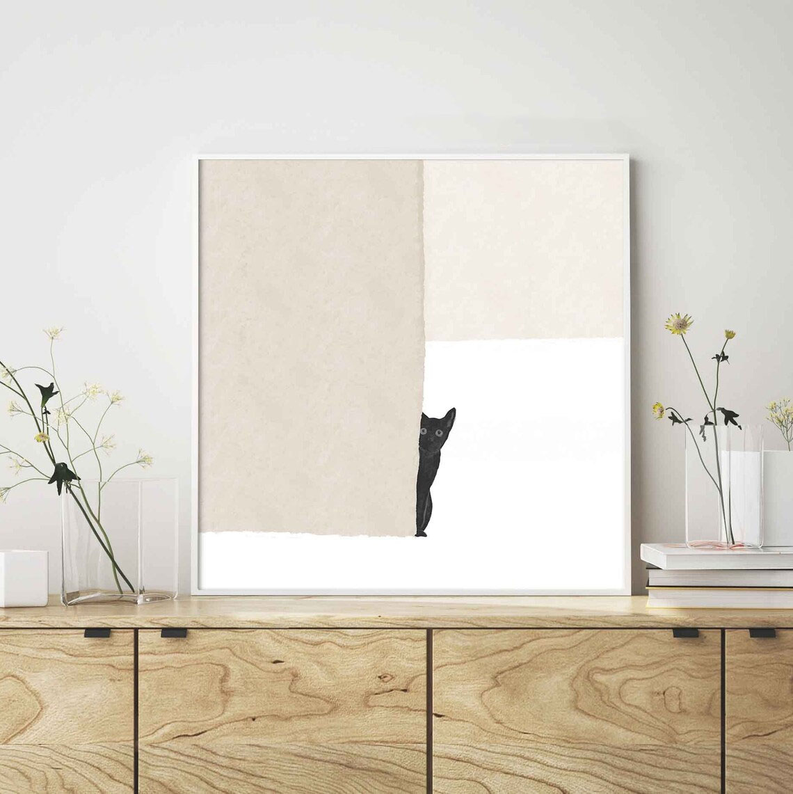 Abstract Black Cat Poster, Pri – Home Decor Cat Bewertung und Preis