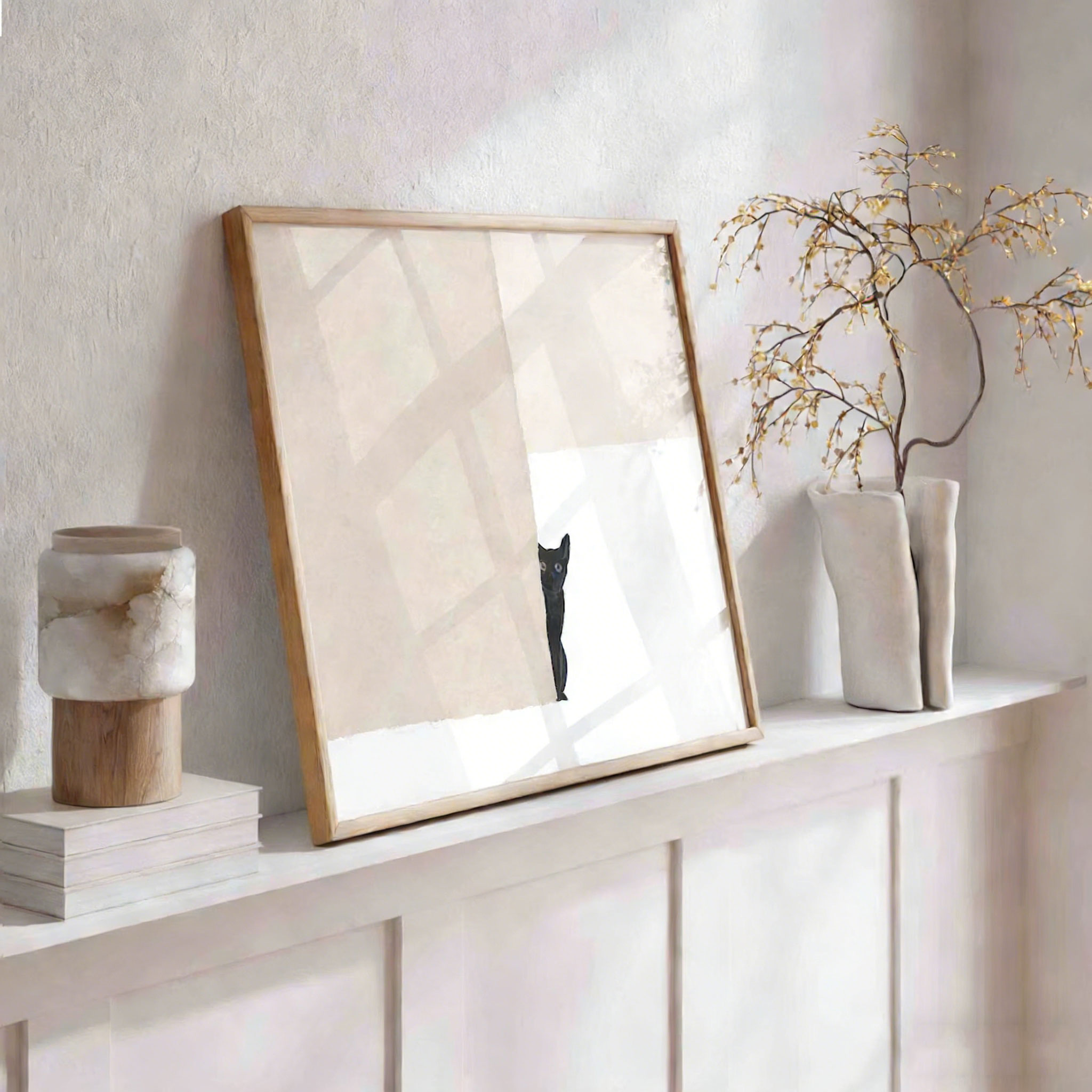Abstract Black Cat Poster, Pri – Home Decor Cat Bewertung und Preis