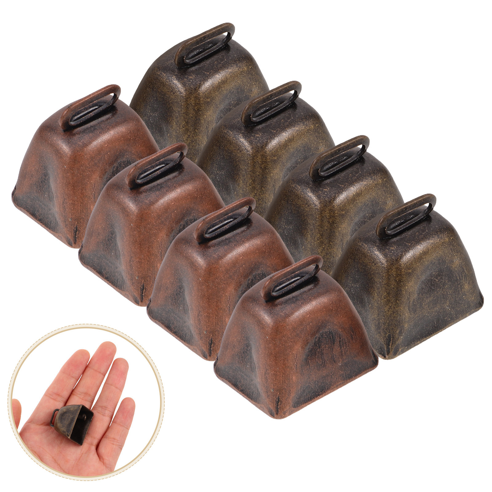 8Pcs Rustic Metal Cow Bells Mi – Home Decor Event Bewertung und Preis