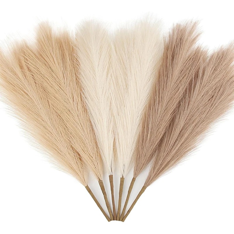 5/10Pcs 55CM Artificial Pampas – Pampas Grass Decor Bewertung und Preis