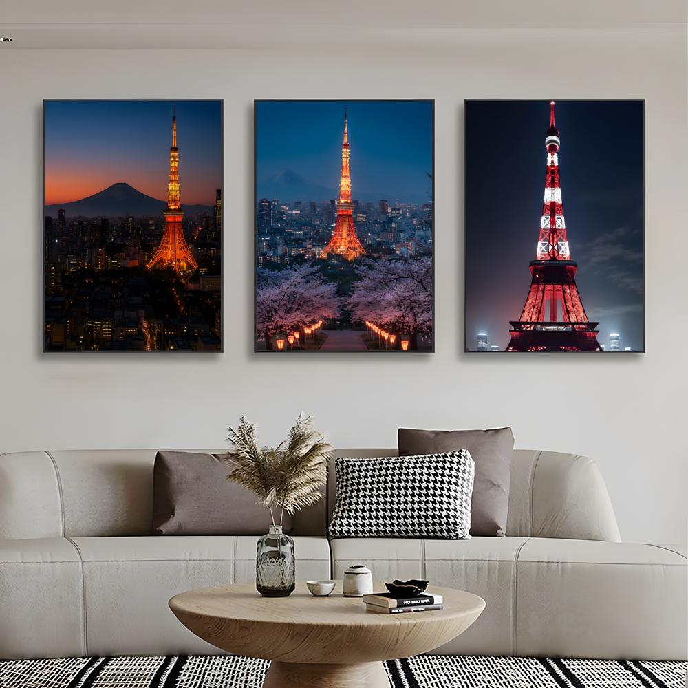 Tokyo Tower Night View Poster  – Home Decor Tokyo Bewertung und Preis