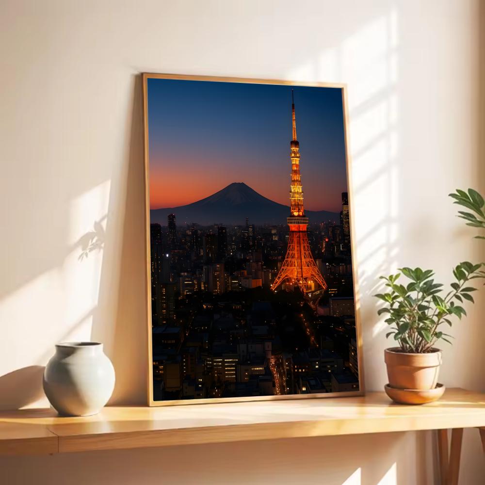 Tokyo Tower Night View Poster  – Home Decor Tokyo Bewertung und Preis