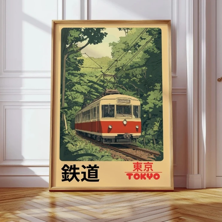 Retro Tokyo Railway Canvas Pri – Home Decor Tokyo Bewertung und Preis