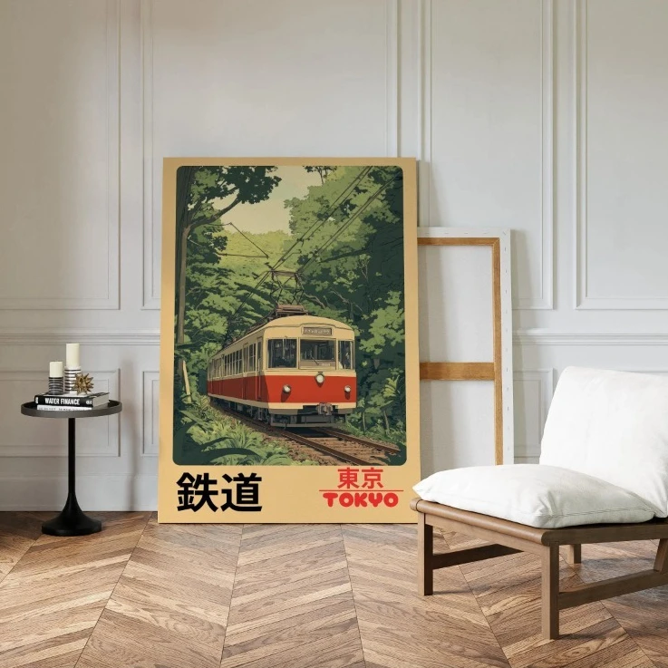 Retro Tokyo Railway Canvas Pri – Home Decor Tokyo Bewertung und Preis
