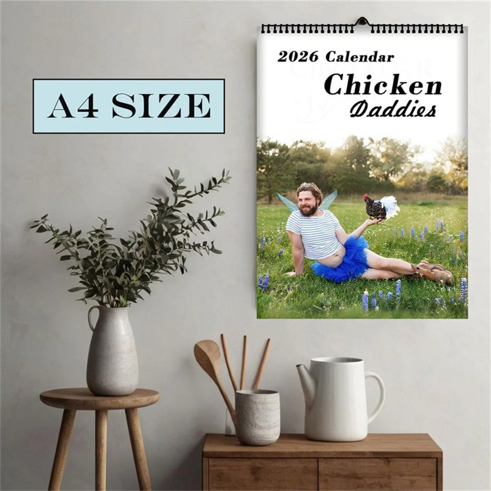 2026 Funny Chicken Daddy Wall  – Home Decor Ideas Bewertung und Preis