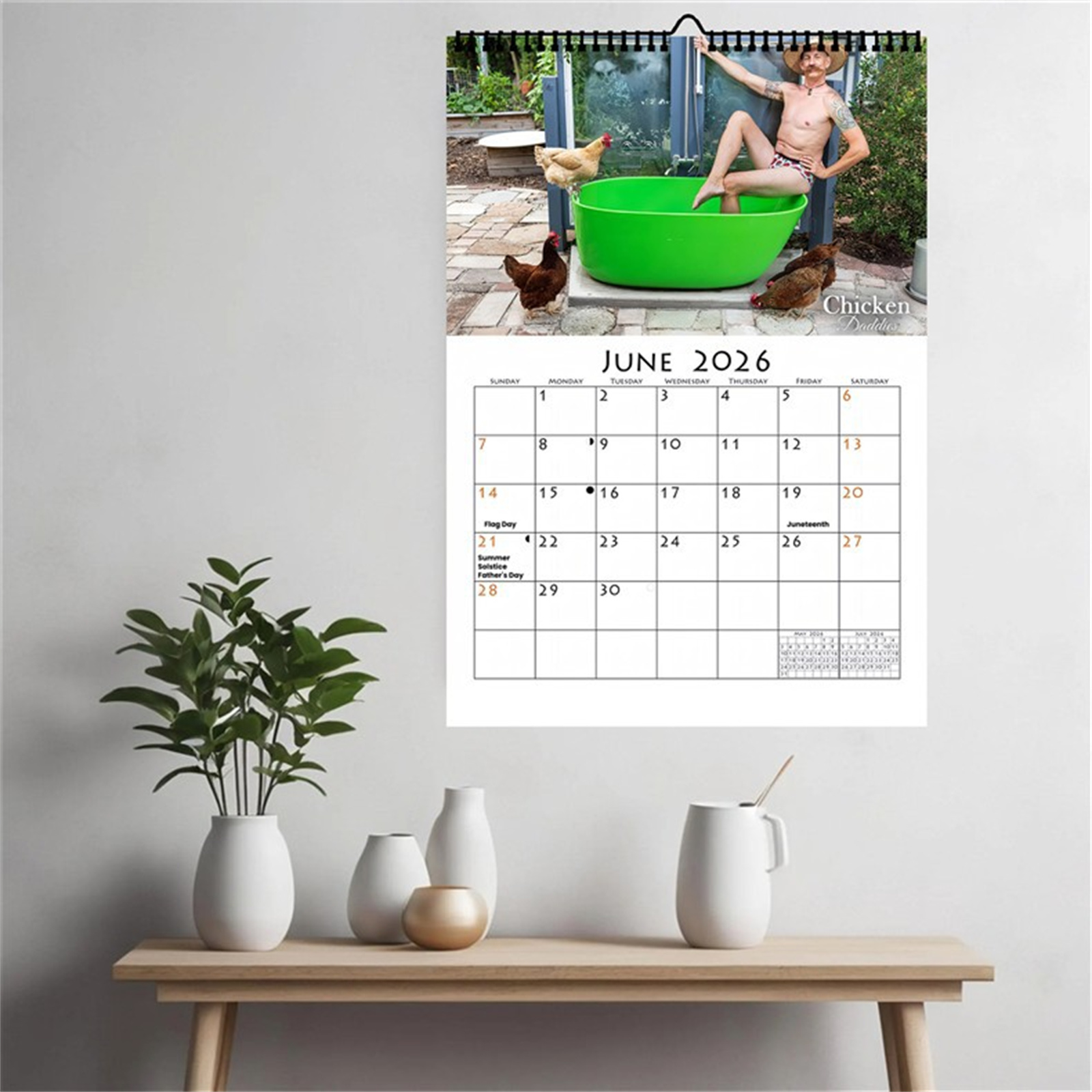2026 Funny Chicken Daddy Wall  – Home Decor Ideas Bewertung und Preis