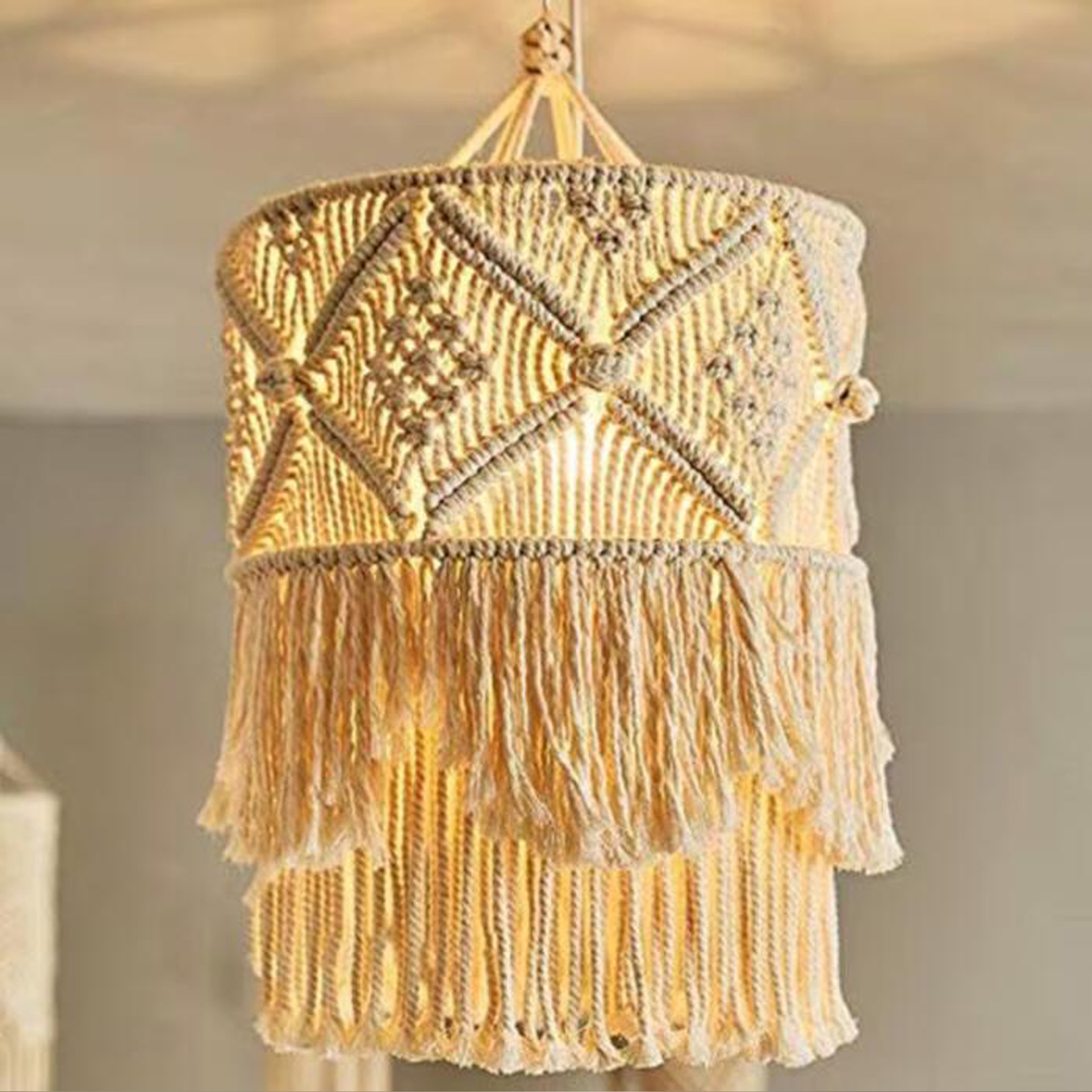 Nordic style hand woven cotton – Rope Light Decoration Bewertung und Preis