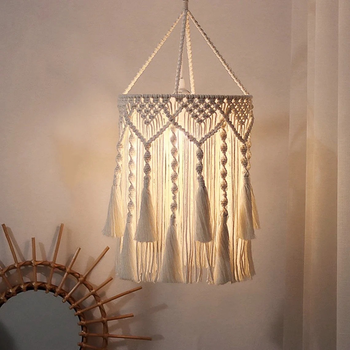 Nordic style hand woven cotton – Rope Light Decoration Bewertung und Preis