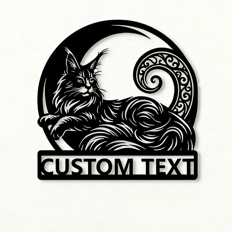 Personalized Maine Coon Metal  – Home Decor Cat Bewertung und Preis