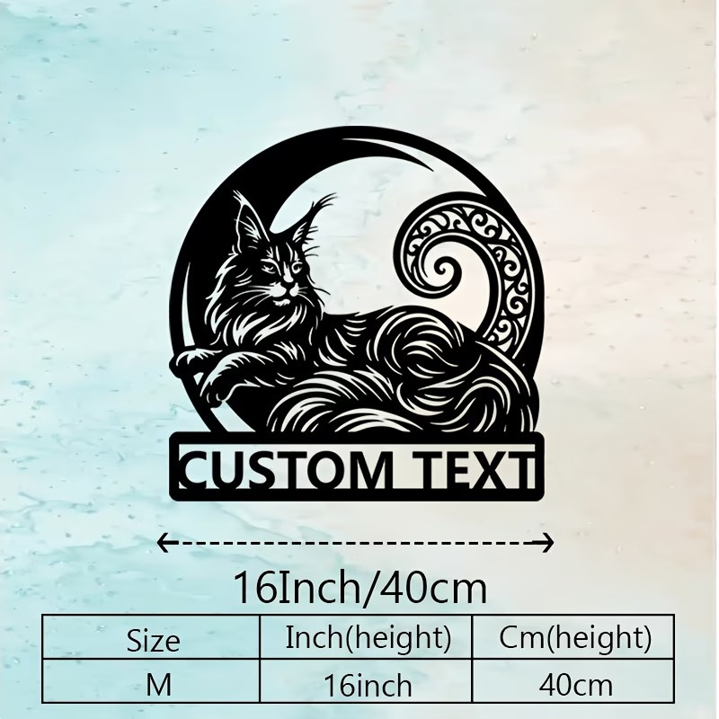 Personalized Maine Coon Metal  – Home Decor Cat Bewertung und Preis
