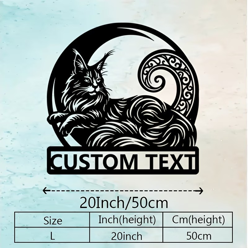 Personalized Maine Coon Metal  – Home Decor Cat Bewertung und Preis