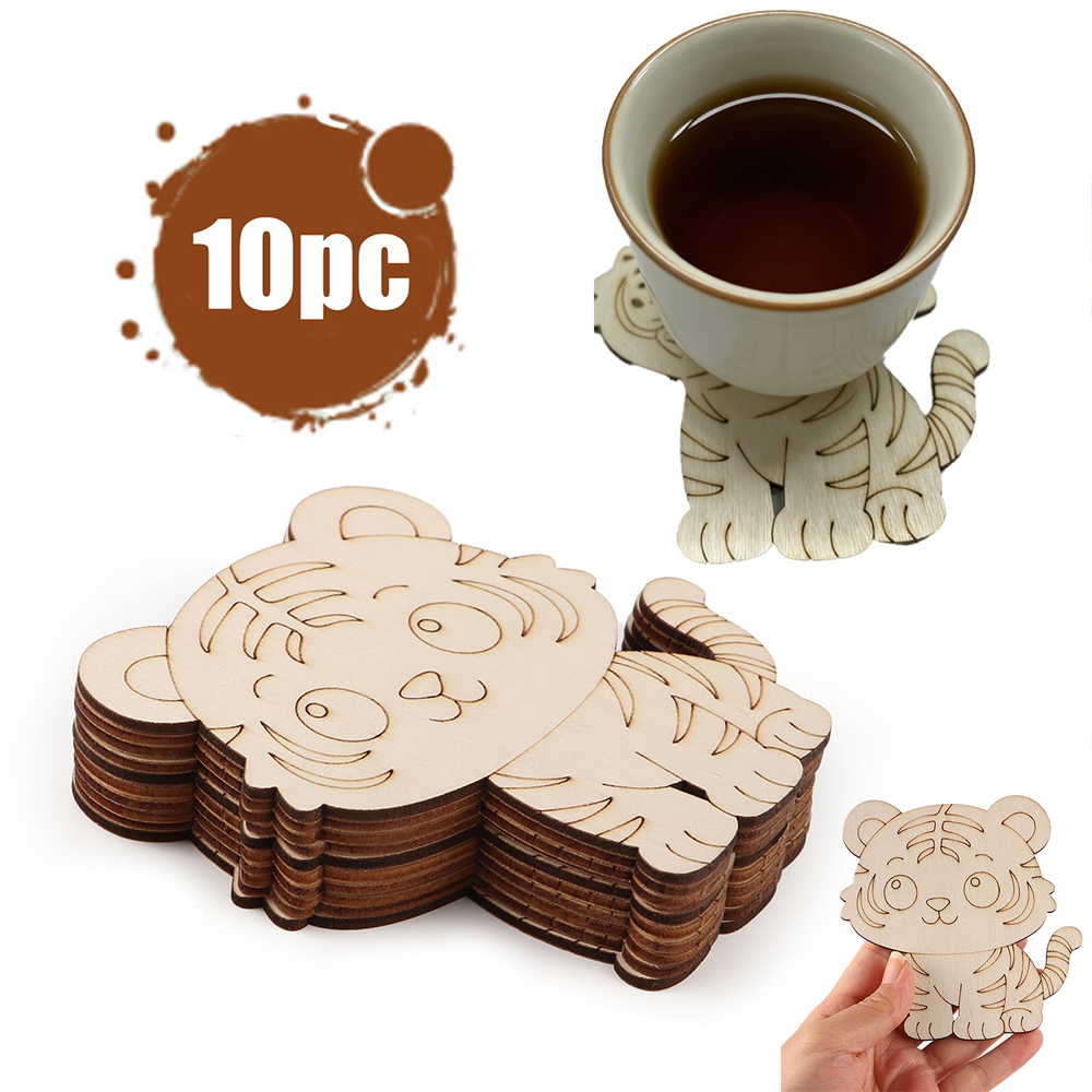 10 Pcs/set Tiger Animal Unfini – Home Decor Diy Bewertung und Preis