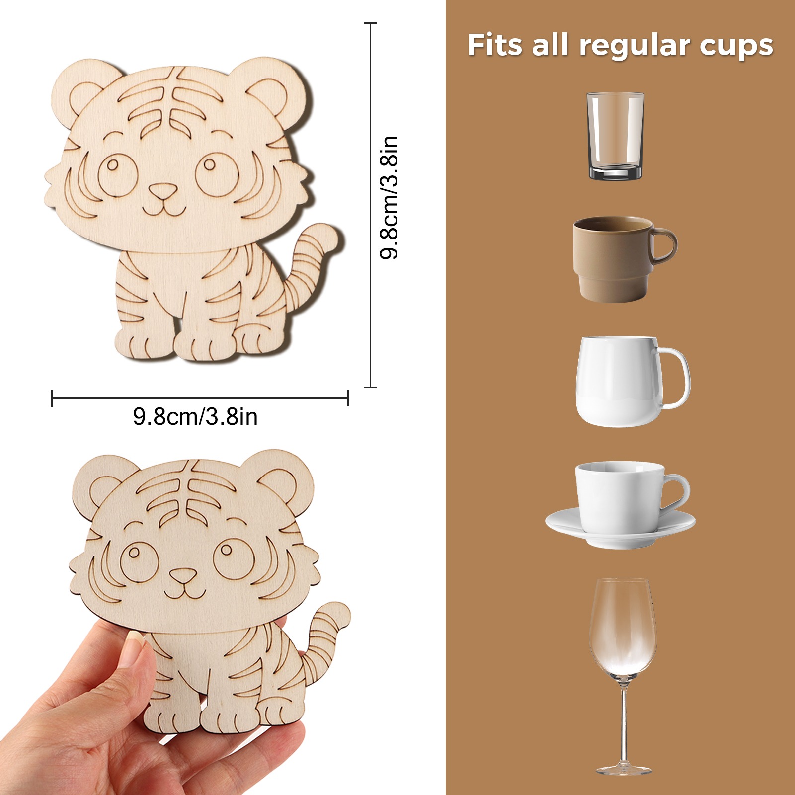 10 Pcs/set Tiger Animal Unfini – Home Decor Diy Bewertung und Preis