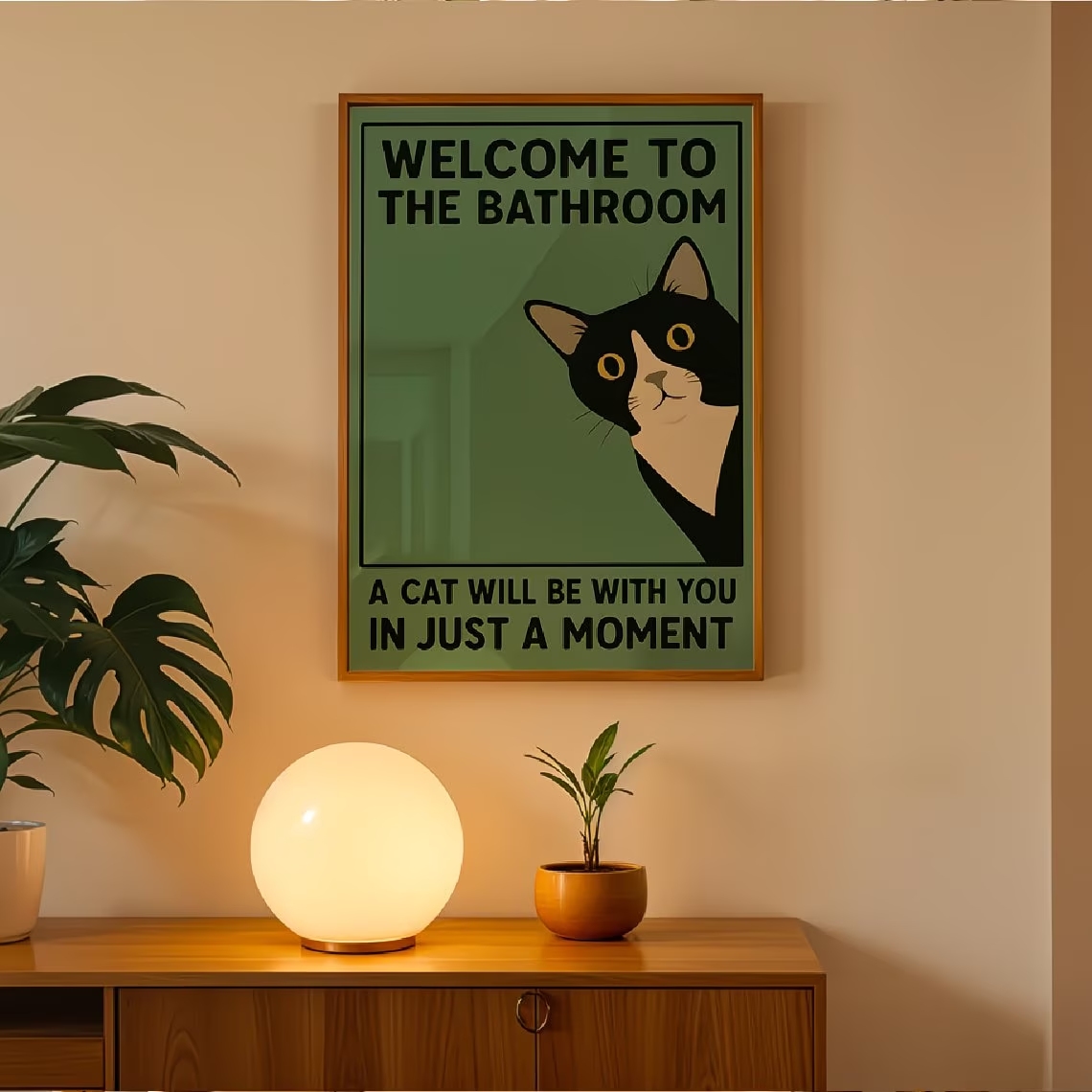 Modern Green Welcome To The Ba – Home Decor Cat Bewertung und Preis