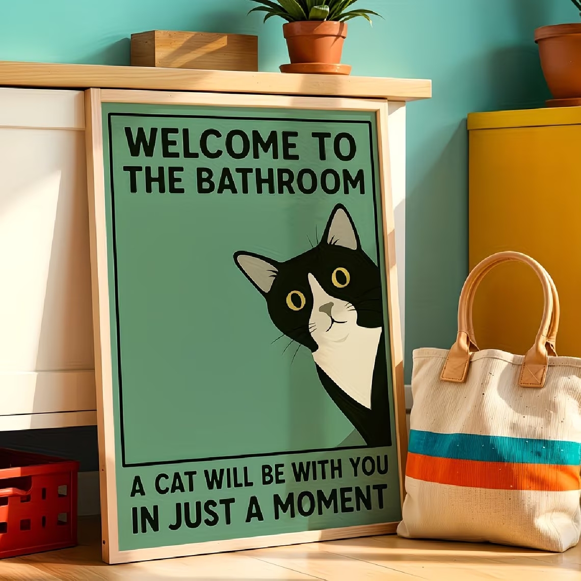 Modern Green Welcome To The Ba – Home Decor Cat Bewertung und Preis