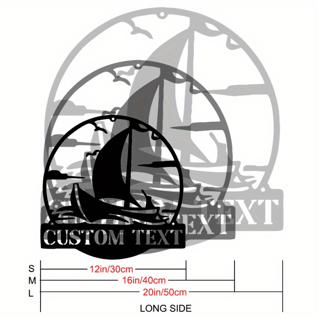 Customizable Black Sailboat Me – Geometric Wall Art Bewertung und Preis