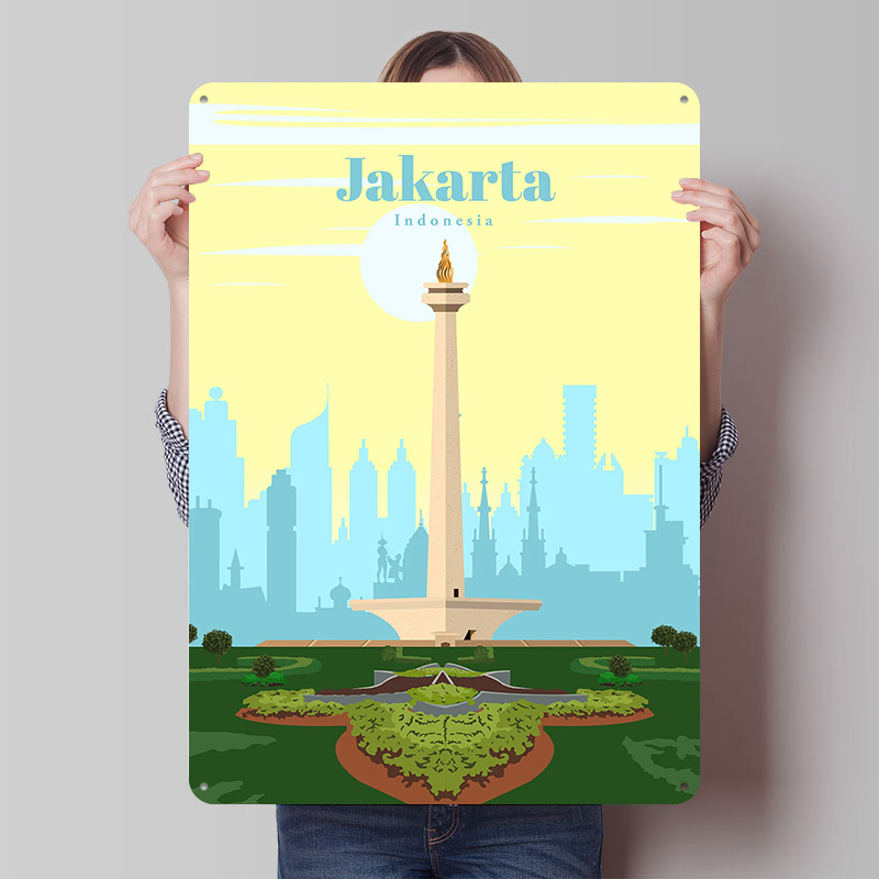 Travel to Jakarta Printing Pos – Home Decor Jakarta Bewertung und Preis