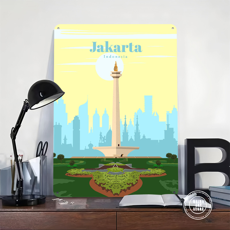 Travel to Jakarta Printing Pos – Home Decor Jakarta Bewertung und Preis