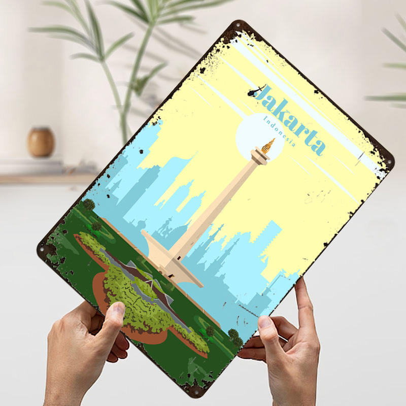 Travel to Jakarta Printing Pos – Home Decor Jakarta Bewertung und Preis