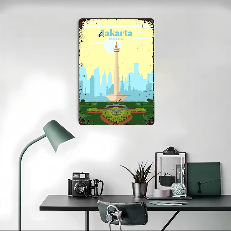 Travel to Jakarta Printing Pos – Home Decor Jakarta Bewertung und Preis
