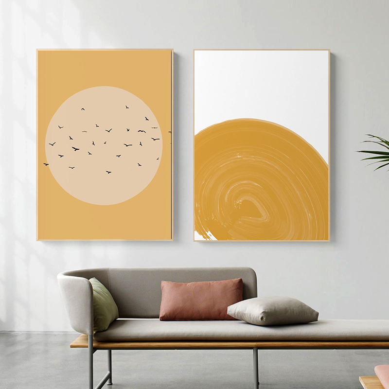 Minimalist Nature and Birds Su – Home Decor Yellow Bewertung und Preis