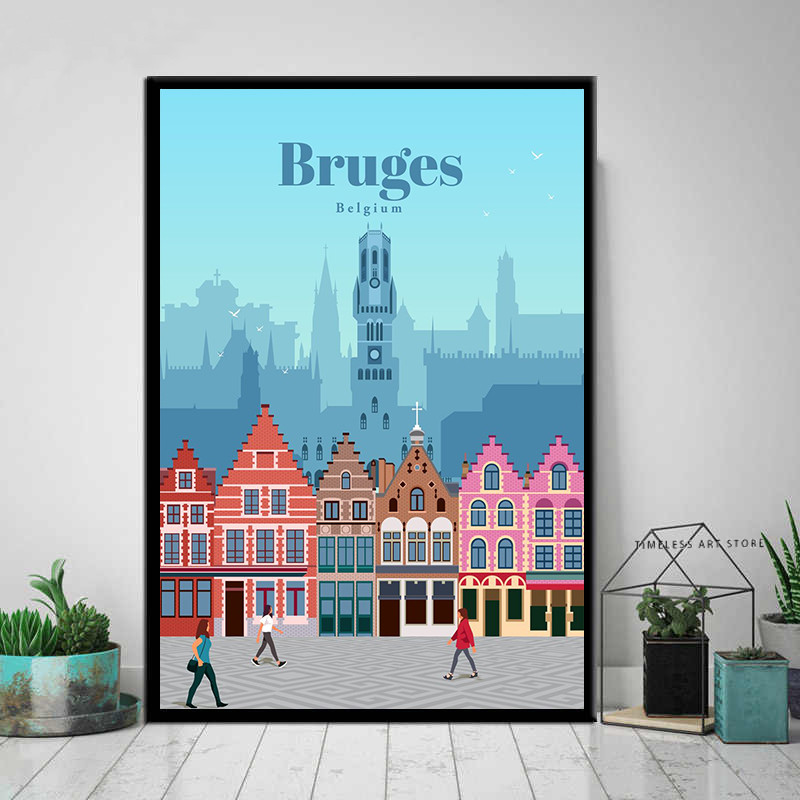 Frameless Tokyo Ottawa Prague  – Geometric Wall Art Bewertung und Preis