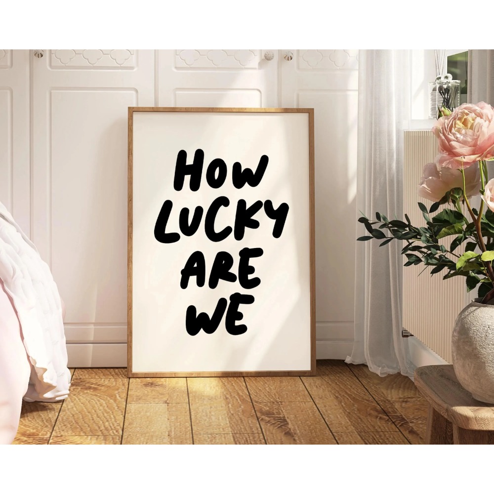 How Lucky Are We Pink Red Stri – Home Decor How To Bewertung und Preis