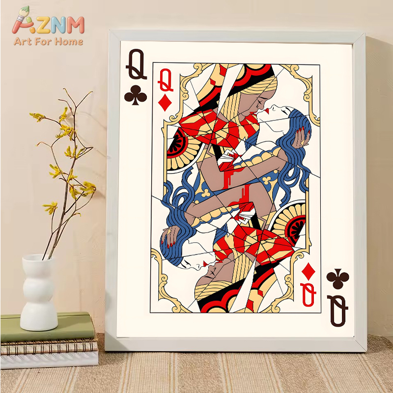 AZNM Romantic King Queen Jack  – Geometric Wall Art Bewertung und Preis