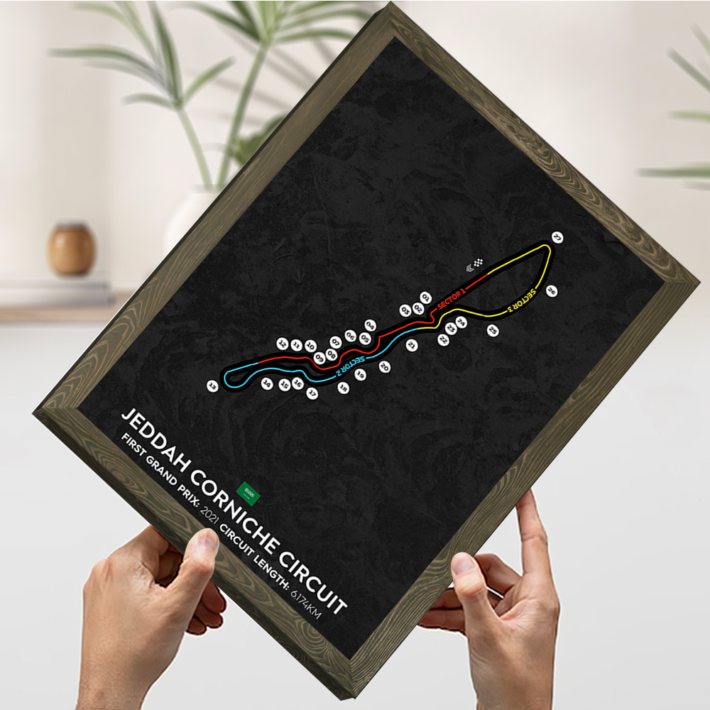 Jeddah Circuit Printing Poster – Home Decor Jeddah Bewertung und Preis